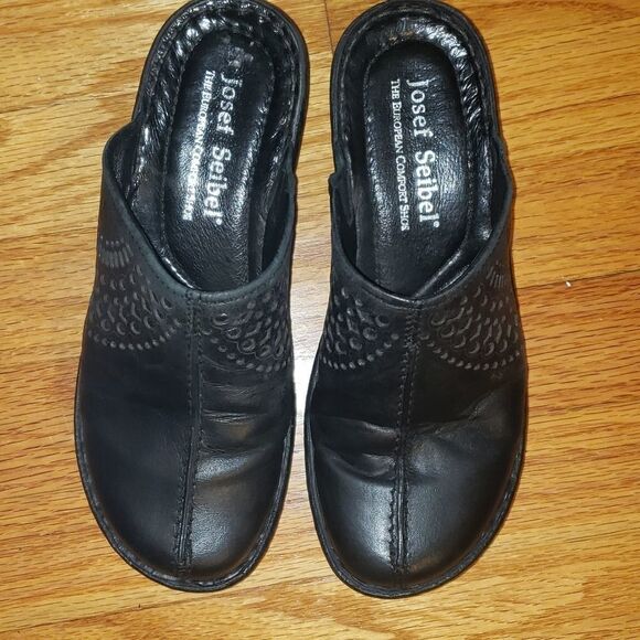 Joseph Seibel Black Leather mules - Picture 3 of 7